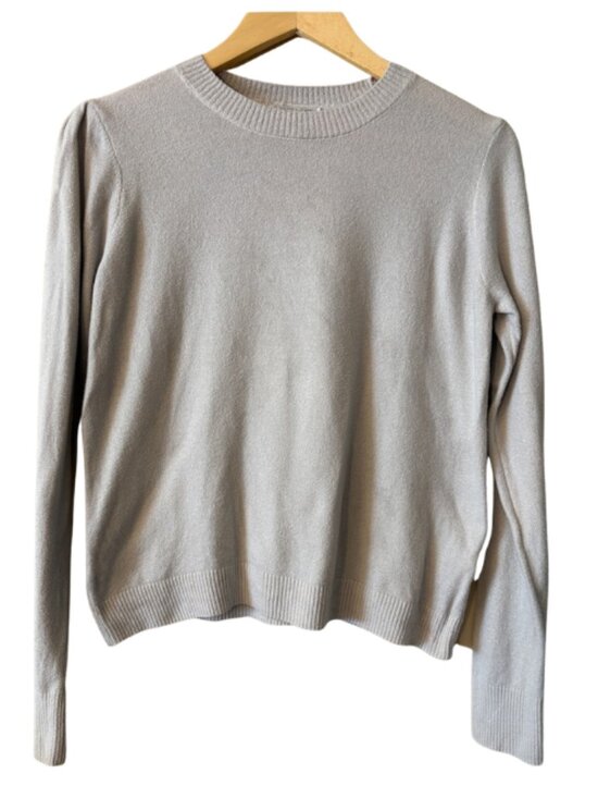 Rachel Zoe Sweaters - Rachel Zoe Light Gray Minimalist Crewneck Sweater Women’s Medium Soft Knit